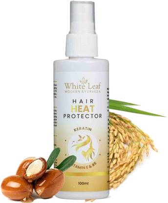 White Leaf Keratin And Argan Oil Heat Protector Spray Controls Hair Fall Prevents Damage Hair Spray