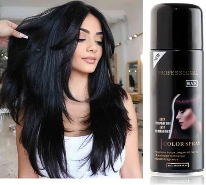 GFSU - GO FOR SOMETHING UNIQUE New Temporary Black Hair Color Spray for women and men Hair Spray