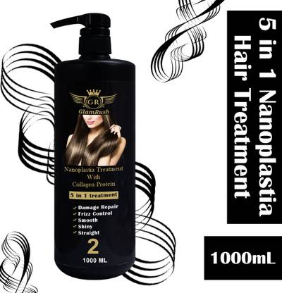 GlamRush Nanoplastia 5 in 1 Treatment with Collagen Protein Hair Treatment Hair Lotion
