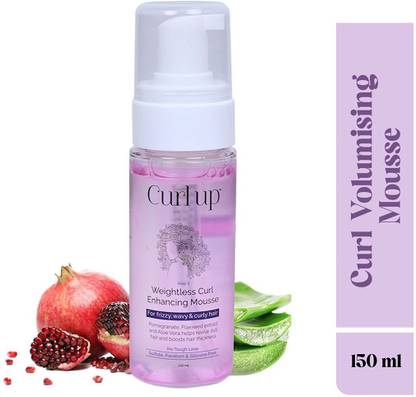 CURL UP Weightless Curl Enhancing Mousse | Adds Shine & Defines Curly Hair Hair Mousse
