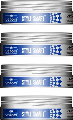 VETONI Crazy hold Hair Wax| Crystal Hair Wax for Men | Glossy Finish|(pack of 4|600gm| Hair Wax