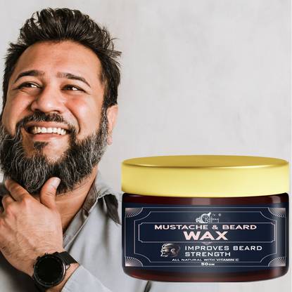 Riffway Men Mustache And Beard Wax / Reapply Again At Any Time A Day Non-Sticky Balm Gel Hair Gel