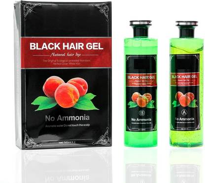 MISS ROSE Fruit Vinegar Natural Black Hair Color Dye Gel 500mlx2 Hair Gel