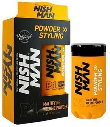 Nishman Mattifying Volumizing Wax|Matte Finish|24 Hours Strong Hold For Men Hair Powder