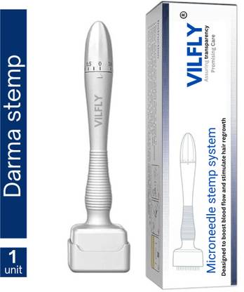 VILFLY Advanced Derma Stamp for Hair Growth | Adjustable Needles 0 to 3mm