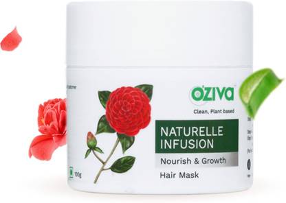 OZiva Naturelle Infusion Nourish & Growth Hair Mask (with Provitamin B5, Camellia, Rosemary & Shikakai) for Hair Growth, Nourishment & Damage Control