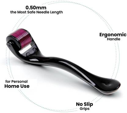 GOLDINKS Derma Roller 0.5mm, 540 Titanium Needles | Boost Hair Growth & Scalp Health