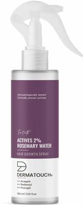 Dermatouch Actives 2% Rosemary Spray for Hair Growth | Suitable for all hair types | 100ml