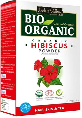 Indus Valley Bio Organic 100% Pure Hibiscus Powder