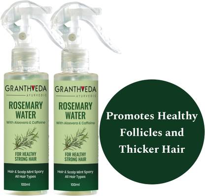 GRANTHVEDA Rosemary Water spray | Rosemary, Niacinamide & peppermint Oil | Men & Women