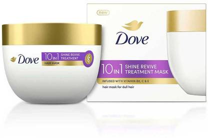 DOVE 10 In 1 Shine Revive Treatment Hair Mask 300 Ml, For Dull Hair