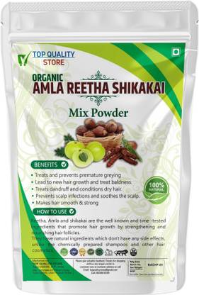 Top Quality Store Amla reetha shikakai 3in 1 mix powder for Healthy Hair