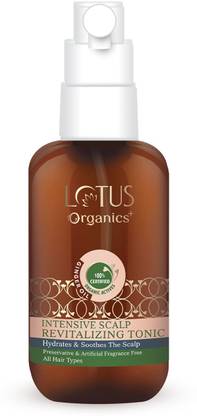Lotus Organics+ Intensive Scalp Revitalizing Tonic |Hydrates & Soothes the Scalp| All Hair Types