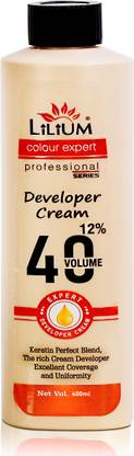 LILIUM Developer Cream 12% 40 Volume 400ml, Keratin Perfect Blend & Uniformity
