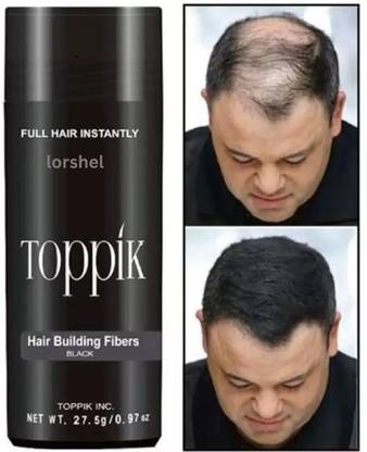 LORSHEL Hair Building Fiber Imported Black Fiber for Effortless Elegance Hair Powder