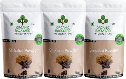 Organic Backyard 100% Natural Shikakai Powder Combo 100gm*3 for Hair Care