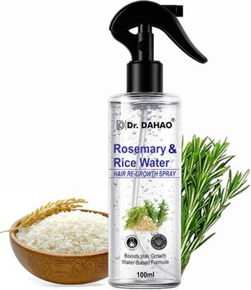 Dr. DAHAO Rosemary Water Hair Spray with Rice Water for Hair Regrowth & Reduce Hair Fall