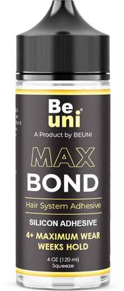 BEUNI Max Bond Wig Glue Waterproof Lace Front Wig Glue For Wigs, Transparent Lace Adhesive for Hair Replacement, Strong Hold (120Ml)