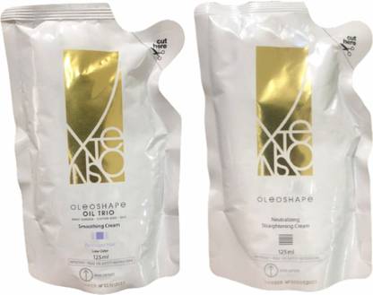KERASTASE Resist Smooth Straighting Cream 125 Ml & Neutralizing Pack Of 2