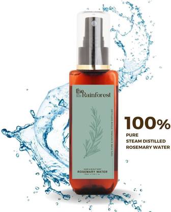 द रेन फॉरेस्ट 100% Natural Rosemary Water for Hair Growth, Scalp & hair Mist