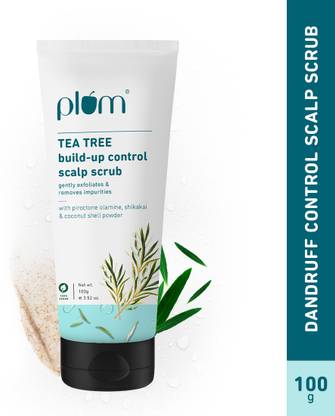 Plum Tea Tree Scalp Scrub, Anti-Dandruff, Itchy, Flaky Scalp, Removes dirt