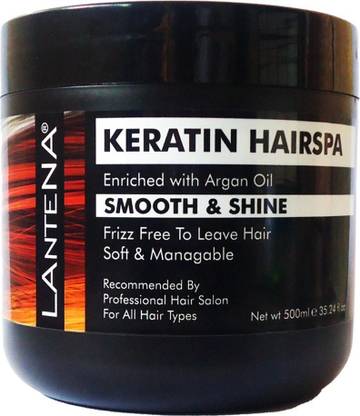 LANTENA keratin hair spa cream enriched with argain oil to leave hair soft