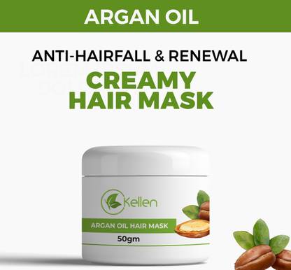 Kellen Argan Oil & Lavender Hair Mask for dry & frizzy hair, | Paraben Free
