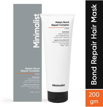 Minimalist Hair Mask For Dry, Damaged & Frizzy, Repair, 05% Maleic Bond Repair Complex