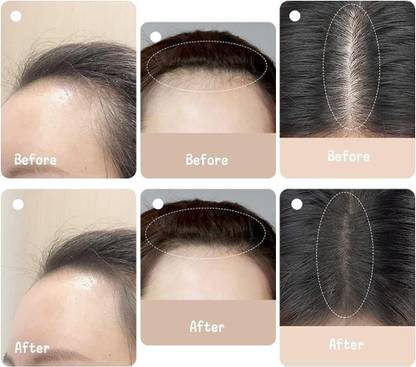 WOONGMI Instant Hairline Conceals Hair Root Touch Up Hair Powder Eyebrow Stencil