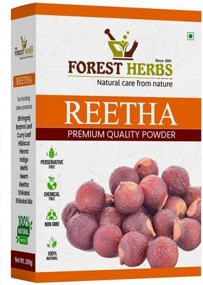 Forest Herbs 100% Natural Organic Reetha Powder for Hair