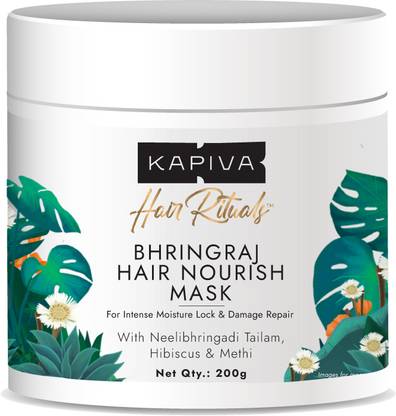 Kapiva Bhringraj Hair Nourish Mask|Intense Nourishment & Hydration|Repairs Damaged Hair