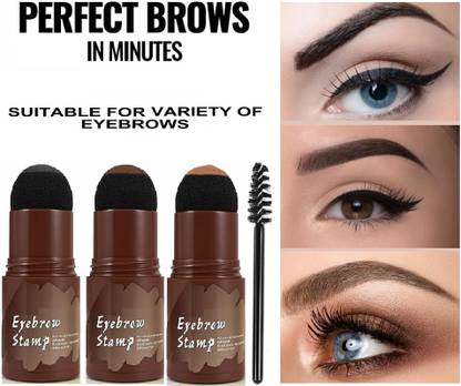 THTC Eyebrow Stamp Stencil Kit Brow Stamp & Shaping kit, Brow Stamp Makeup Powder Set