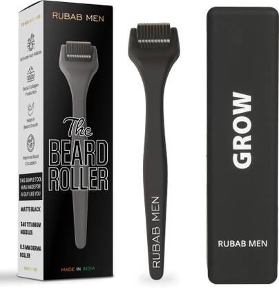 RUBAB MEN 0.5mm Derm Roller for Men | Activator Boost Hair Growth