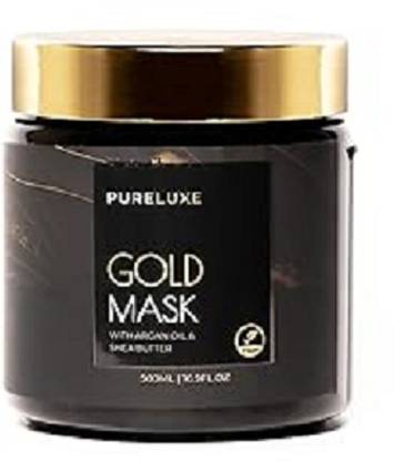 Pureluxe Gold Mask with 24K Gold & Argan Oil for Ultra Shine Hydration