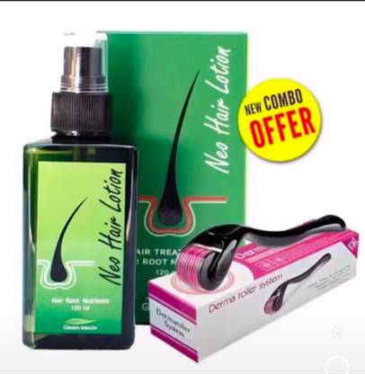 bullweiser Derma Roller with Neo Hair Lotion