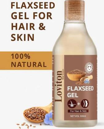 loviton Flaxseed Gel Hair & Skin Frizz-Control Smoothening Moisture Rich Soft