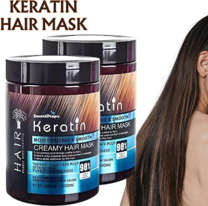 smartdrops Keratin Cream Hair Mask, Shine, Smoothing & Moisturizing for Dry Damaged