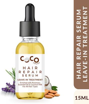 COCO CRUSH Leave-In Serum for Healthy, Shiny Hair - With Lavender, Rosemary, & Coconut Oil