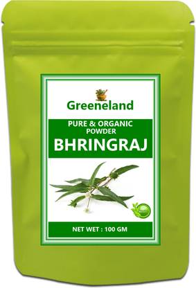 GREENELAND -ORG- Bhringraj Powder ( Eclipta alba ) / For Hair Growth ( 100 GM )