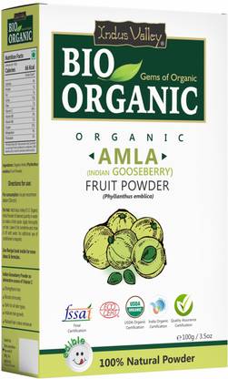 Indus Valley Amla Indian Gooseberry Powder For Hair Care Mask and Skin