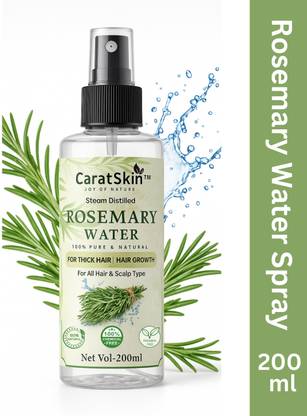 caratskin Rosemary Water 100% Pure Steam Distilled Natural Scalp & Skin Toner