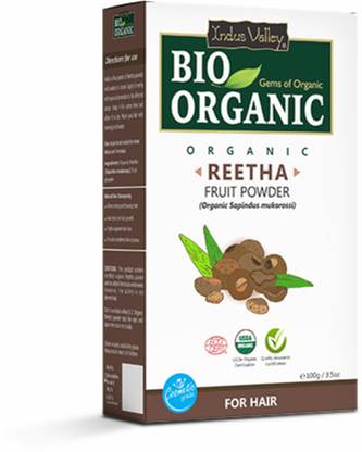 Indus Valley Bio Organic 100% Natural Reetha Powder