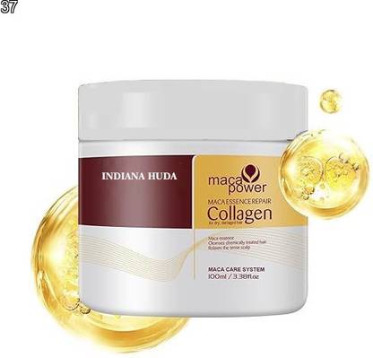 INDIANA HUDA Karsell Collagen Hair Mask 100ml | Intense Smoothing Cream for Dry Hair