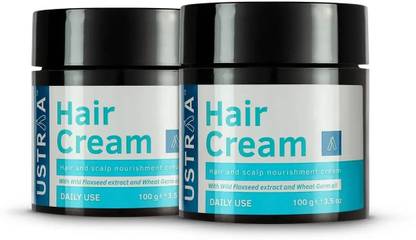 USTRAA Hair Cream - 100 g x 2 | For Daily Use with Light Hold- Style & Nourishment