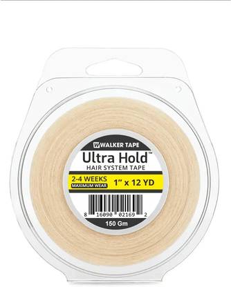 WALKER TAPE Ultra Hold Hair System Wig Tape, All-Weather Resistant, 1" X 12 Yards