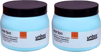 UNBOX Professional Hair Spa Deepnourish pack of-2 Each-490gm