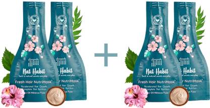 Nat Habit Fresh 5-Oil Nutrimask For Hair Growth, Hairfall & Frizzy Hair