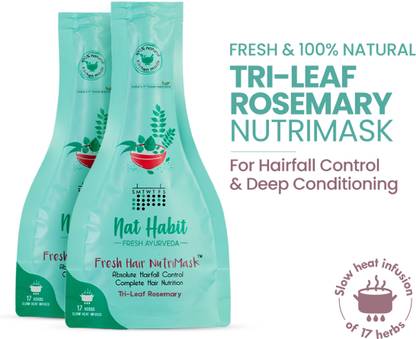Nat Habit FRESH Hair Mask| Hairfall Control ,Frizzy Hair Treatment