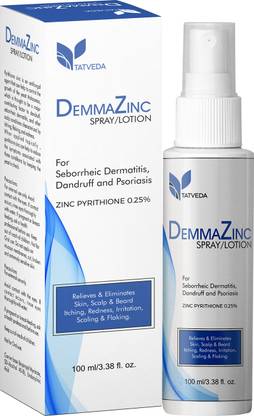 Tatveda Demmazinc Scalp Recovery Pyrithione Zinc Cleansing Spray Lotion (For Itchy Flaky