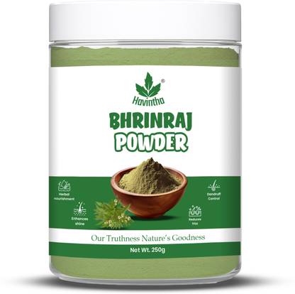 Havintha Bhringraj Powder For Hair Growth Split Ends Nourishment Dandruff Moisturising